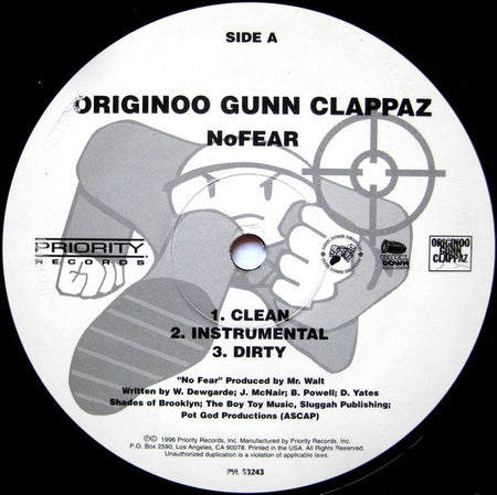 O.G.C. : No Fear (12")