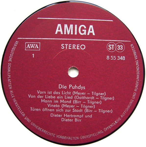 Puhdys : Die Puhdys (LP, Album)