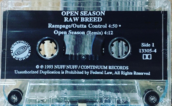 Raw Breed : Open Season (Cass, Single)