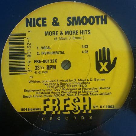 Nice & Smooth : More & More Hits (12", RE)
