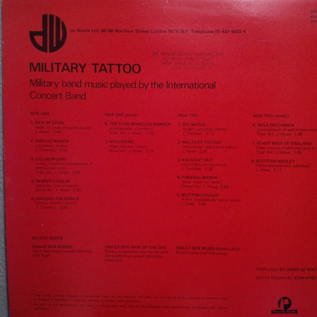 The International Concert Band : Military Tattoo (LP)
