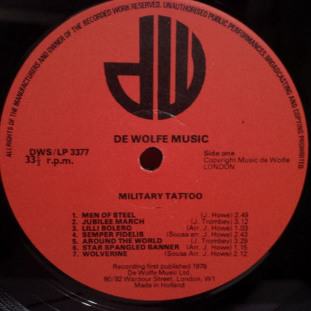 The International Concert Band : Military Tattoo (LP)