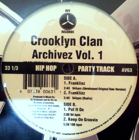 Crooklyn Clan : Archivez Vol. 1 (12")