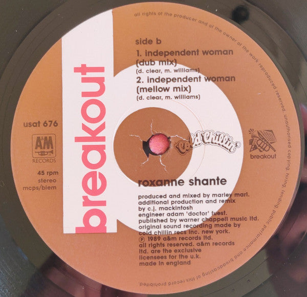 Roxanne Shanté : Independent Woman (Remix) (12")
