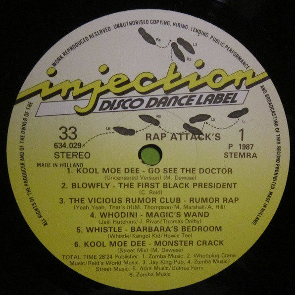 Various : Rap Attack's (LP, Comp)