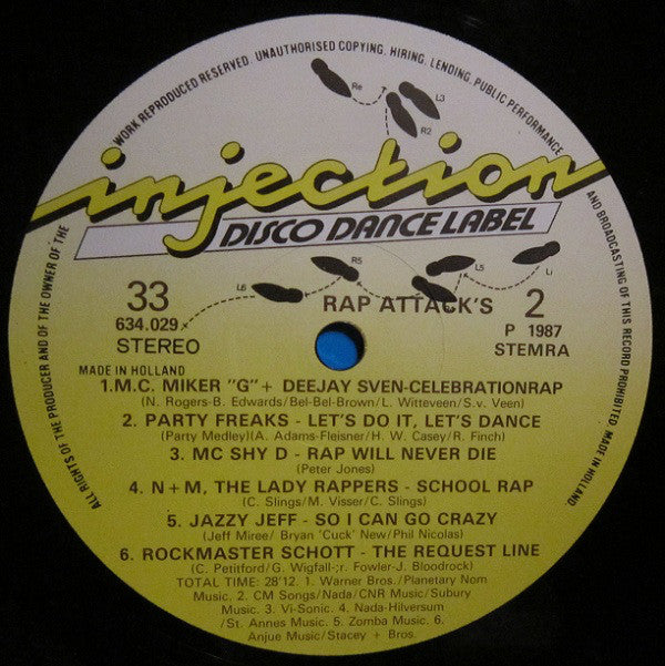 Various : Rap Attack's (LP, Comp)