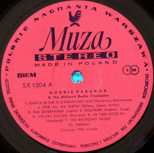 Norrie Paramor & The Midland Radio Orchestra : Norrie Paramor & The Midland Radio Orchestra (LP, Album, Red)