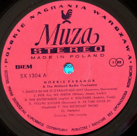 Norrie Paramor & The Midland Radio Orchestra : Norrie Paramor & The Midland Radio Orchestra (LP, Album, Red)