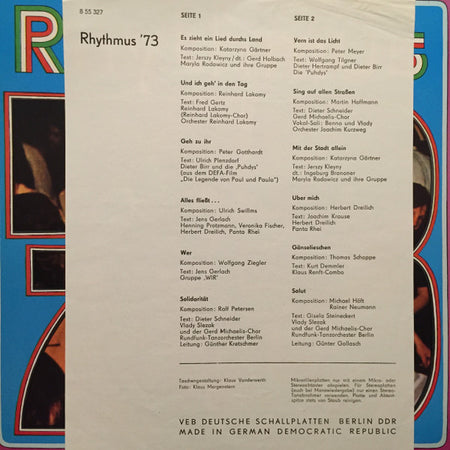 Various : Rhythmus '73 (LP, Comp)