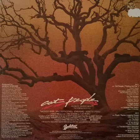 Giorgio Moroder : Cat People (Original Soundtrack) (LP, Album)