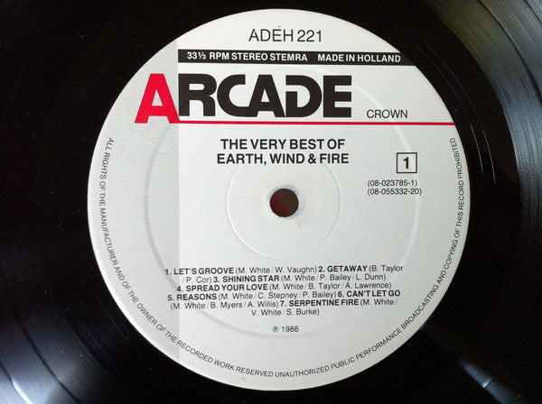 Earth Wind And Fire* : The Very Best Of Earth Wind And Fire (2xLP, Comp)