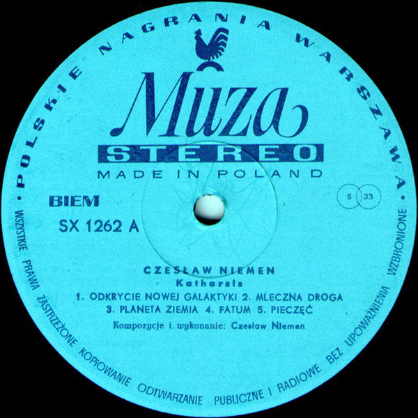 Czesław Niemen : Katharsis (LP, Album, Blu)