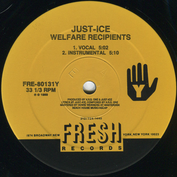Just-Ice : Somoshitbyjust-ice / Welfare Recipient's (12")