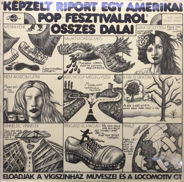Déry Tibor – Gábor Presser – Anna Adamis : "Képzelt Riport Egy Amerikai Pop-Fesztiválról" Összes Dalai (LP, Yel)