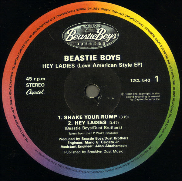 Beastie Boys : Hey Ladies (Love American Style EP) (12", EP)