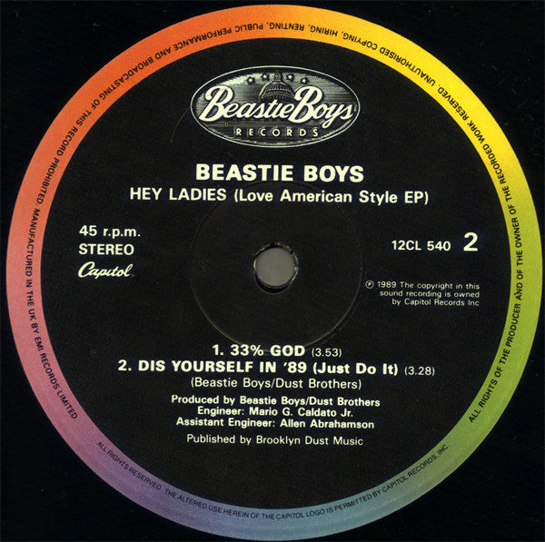 Beastie Boys : Hey Ladies (Love American Style EP) (12", EP)
