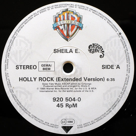 Sheila E. : Holly Rock (12")
