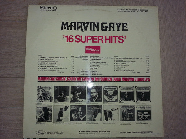 Marvin Gaye : 16 Super Hits (LP, Comp)