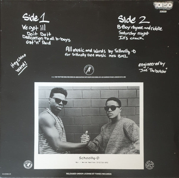 Schoolly D : Saturday Night! - The Album (LP, Album)