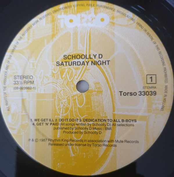 Schoolly D : Saturday Night! - The Album (LP, Album)