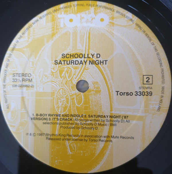 Schoolly D : Saturday Night! - The Album (LP, Album)