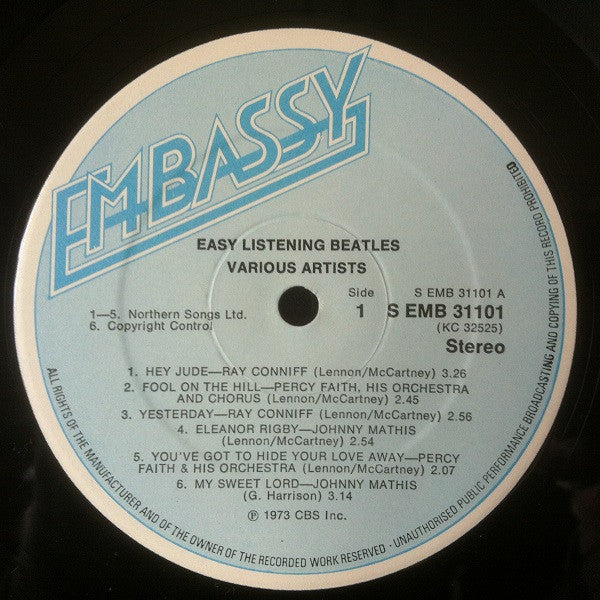 Various : Easy Listening Beatles (LP, Comp)