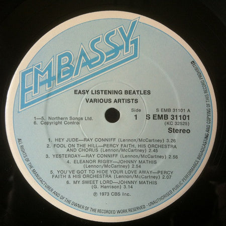 Various : Easy Listening Beatles (LP, Comp)