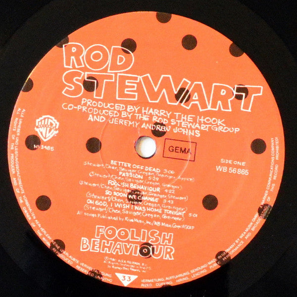 Rod Stewart : Foolish Behaviour (LP, Album)