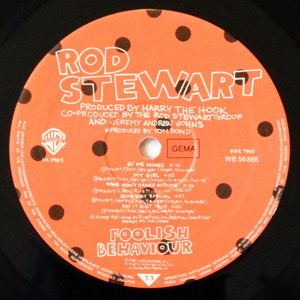 Rod Stewart : Foolish Behaviour (LP, Album)