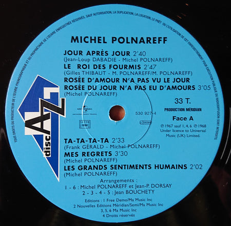 Michel Polnareff : Volume 2 (LP, Album, RE)