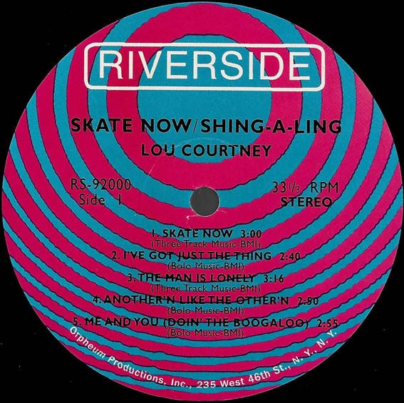 Lou Courtney : Skate Now / Shing-A-Ling (LP, Album, RE)