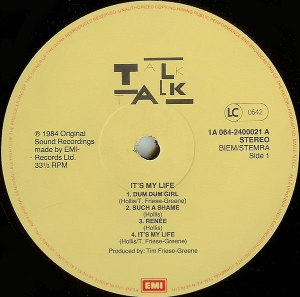 Talk Talk : It's My Life (LP, Album)