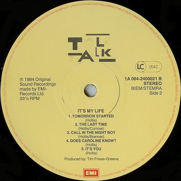 Talk Talk : It's My Life (LP, Album)