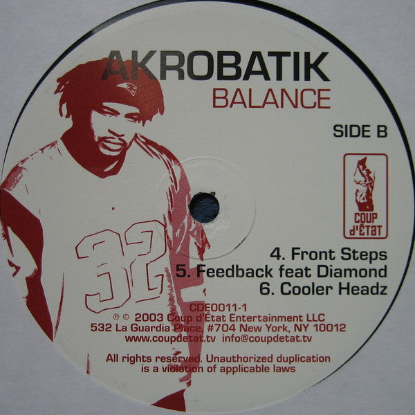 Akrobatik : Balance (2xLP, Album)