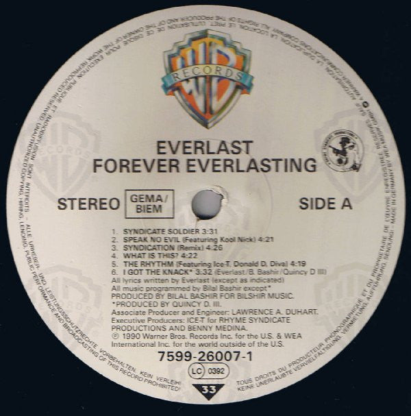 Everlast : Forever Everlasting (LP, Album)