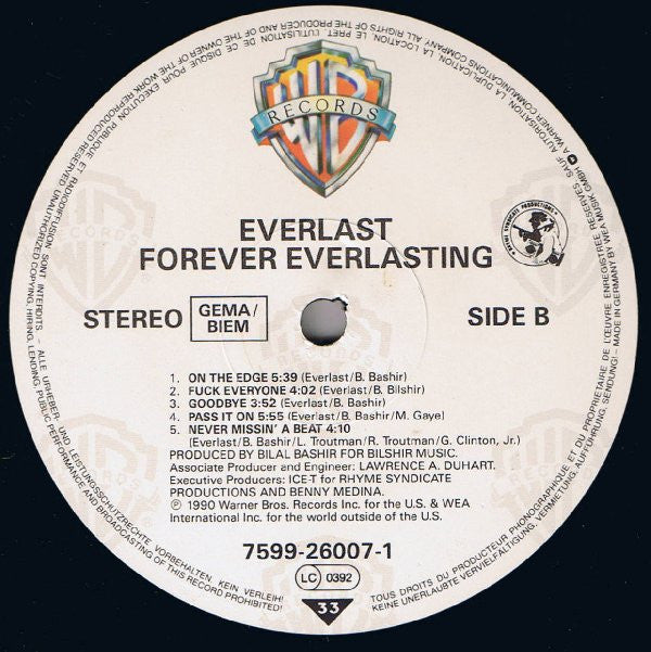 Everlast : Forever Everlasting (LP, Album)