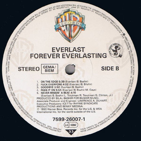 Everlast : Forever Everlasting (LP, Album)