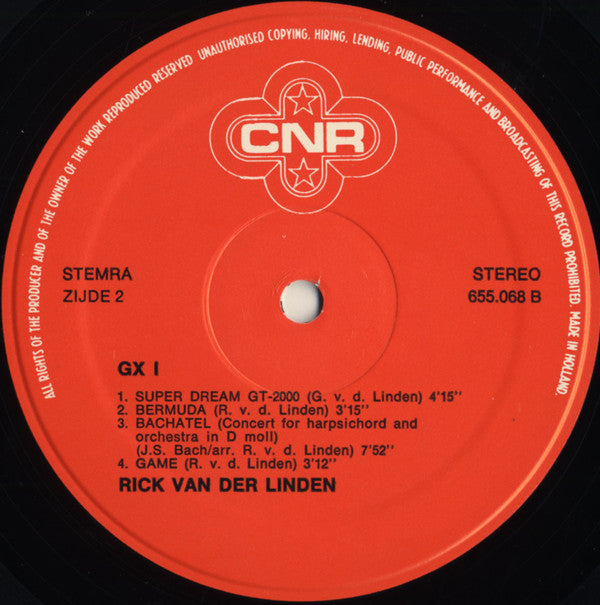 Rick van der Linden : GX 1 (LP, Album)