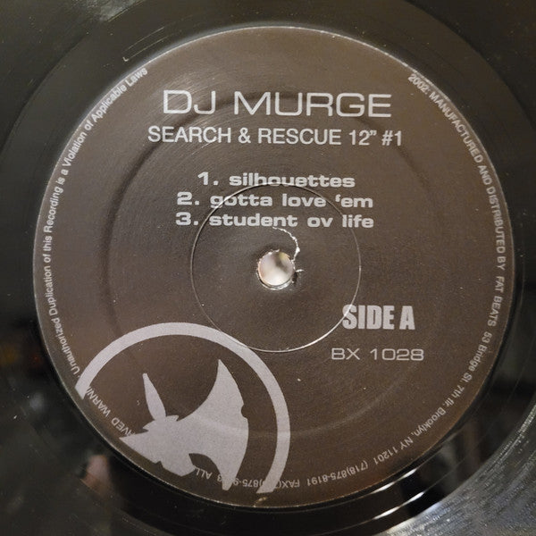 DJ Murge : Search & Rescue Single One (12")