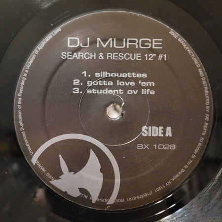 DJ Murge : Search & Rescue Single One (12")
