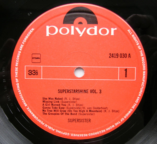 Supersister (2) : Superstarshine Vol. 3 (LP, Comp)