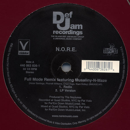 N.O.R.E. : Full Mode (Remix) (12")