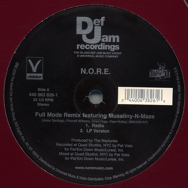 N.O.R.E. : Full Mode (Remix) (12")