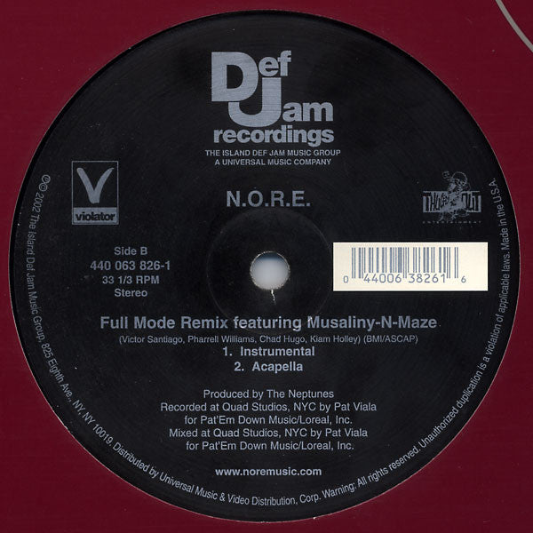 N.O.R.E. : Full Mode (Remix) (12")
