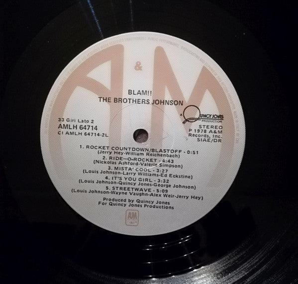 Brothers Johnson : Blam!! (LP, Album, Gat)