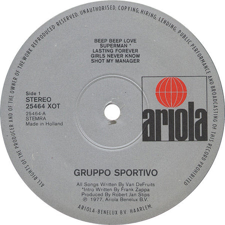 Gruppo Sportivo : 10 Mistakes (LP, Album)