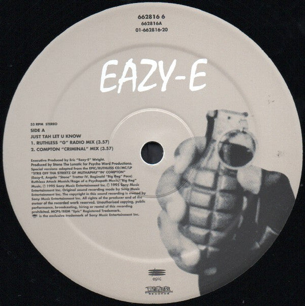Eazy-E : Just Tah Let U Know (12")