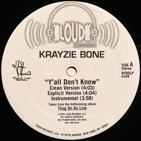 Krayzie Bone : Y'all Don't Know (12")