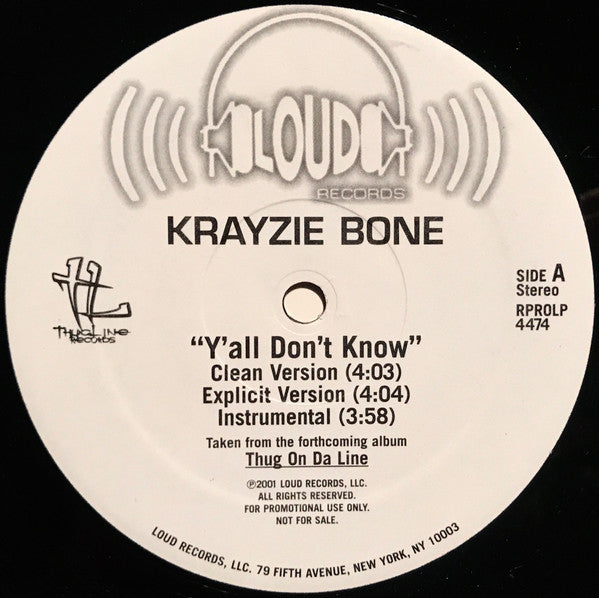 Krayzie Bone : Y'all Don't Know (12")