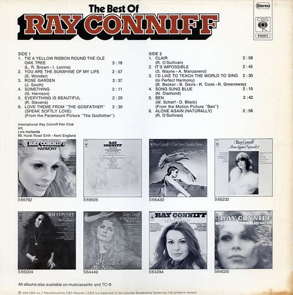 Ray Conniff : The Best Of Ray Conniff (LP, Comp)